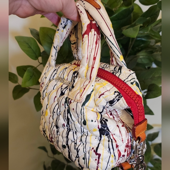 MZ Wallace Mini Sutton Paint Splatter Crossbody - Picture 7 of 9